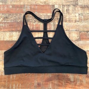 Zyia Active Black Grid Bra XL